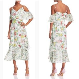 Nanette Lepore Cold Shoulder Floral
Midi Dress